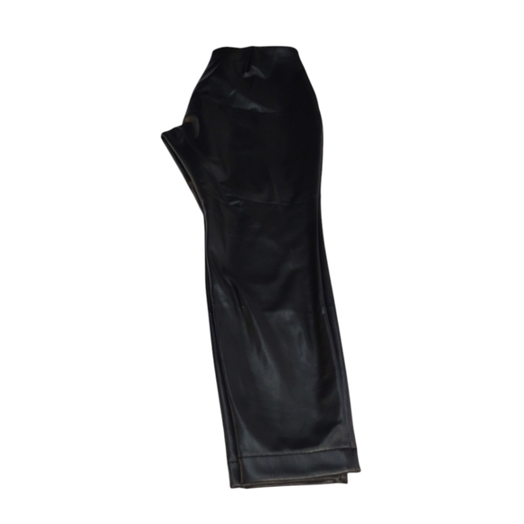 Banana Republic Women's Black Vegan Leather Leggings Pants Size Large NWT - Picture 4 of 7